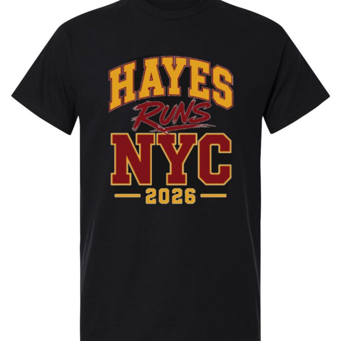 Hayes Runs NYC black t-shirt